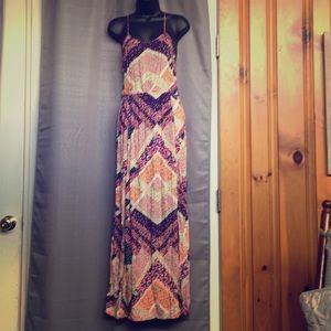 Multi colored maxi dress
